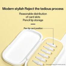 Silicone Apple Pencil Tip Cap Compatible With Apple Pencil 1st/2nd Gen, Quiet Stylus Nib Compatible With IPad Paper-Like Screen Protector - Multicolor - View 5