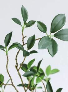 1PC/2PCS/3PCS/4PCS 73cm Artificial Eucalyptus Leaves, Fake Plant Eucalyptus Stem With 3 Forks For Christmas Green Plants, Home Wedding Table Center Decor, Faux Flower Stem Farmhouse Home Decor Fall Decoration, Spring Decor,Home Vase Thanksgiving Table Centerpieces Harvest Festival Decoration Christmas Decorations Room Decor