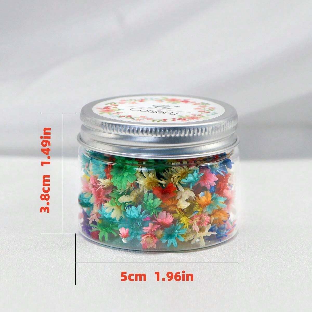 A Box Of Brazilian Star Shaped Flower Heads Without Stems, DIY Dried