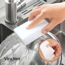 High Quality Melamine Sponge Magic Stain Remover Clink - 白色 - 查看 5