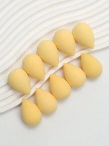 10/5 miếng mút trang điểm chuyên nghiệp mút che khuyết điểm siêu mềm dụng cụ trang điểm mặt cho kem nền, phấn phủ, kem dưỡng da - Màu vàng - Xem 6