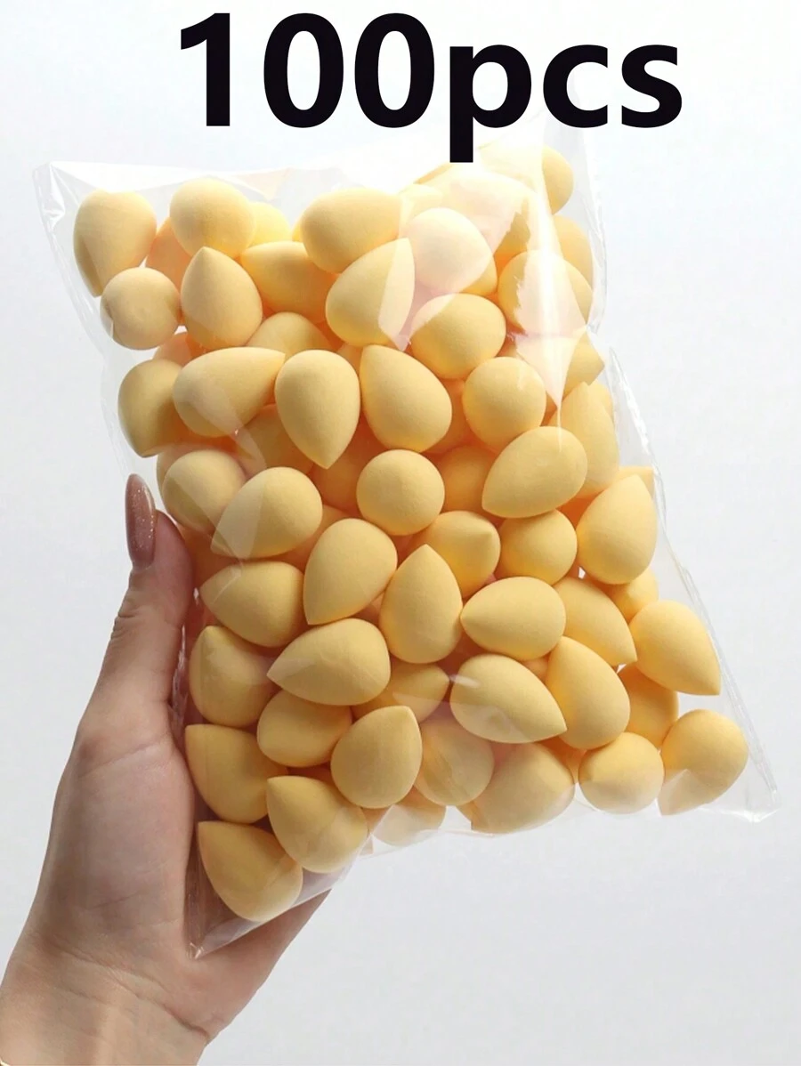 10/5 miếng mút trang điểm chuyên nghiệp mút che khuyết điểm siêu mềm dụng cụ trang điểm mặt cho kem nền, phấn phủ, kem dưỡng da - Màu vàng - Xem 1