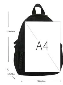 Ba lô nhỏ gọn, nhẹ, bằng vải nhung kẻ màu trơn, thích hợp đi học cho sinh viên, cao đẳng, trung học, công sở, đi làm, đi làm hàng ngày, tựu trường, ba lô đi học, dung tích lớn, dễ mang theo, có ngăn đựng laptop, dành cho nữ sinh viên và nam sinh viên, cao đẳng, trung học, trung học cơ sở, trung học phổ thông, đi làm, kinh doanh, đi làm hàng ngày, hoạt động ngoài trời, du lịch, dã ngoại. - Xem 2