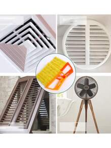 1 件便携式超细纤维窗户清洁刷 - 轻松收集灰尘、清洁百叶窗、无条纹光泽 - 中等硬度，含手柄，适合卧室使用