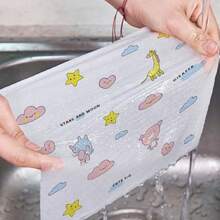 Multipurpose Paper Towels Reusable Absorbent Decorated Kitchen Cleaning Practicality Roll - 套件 3 多彩滾筒 - 查看 6