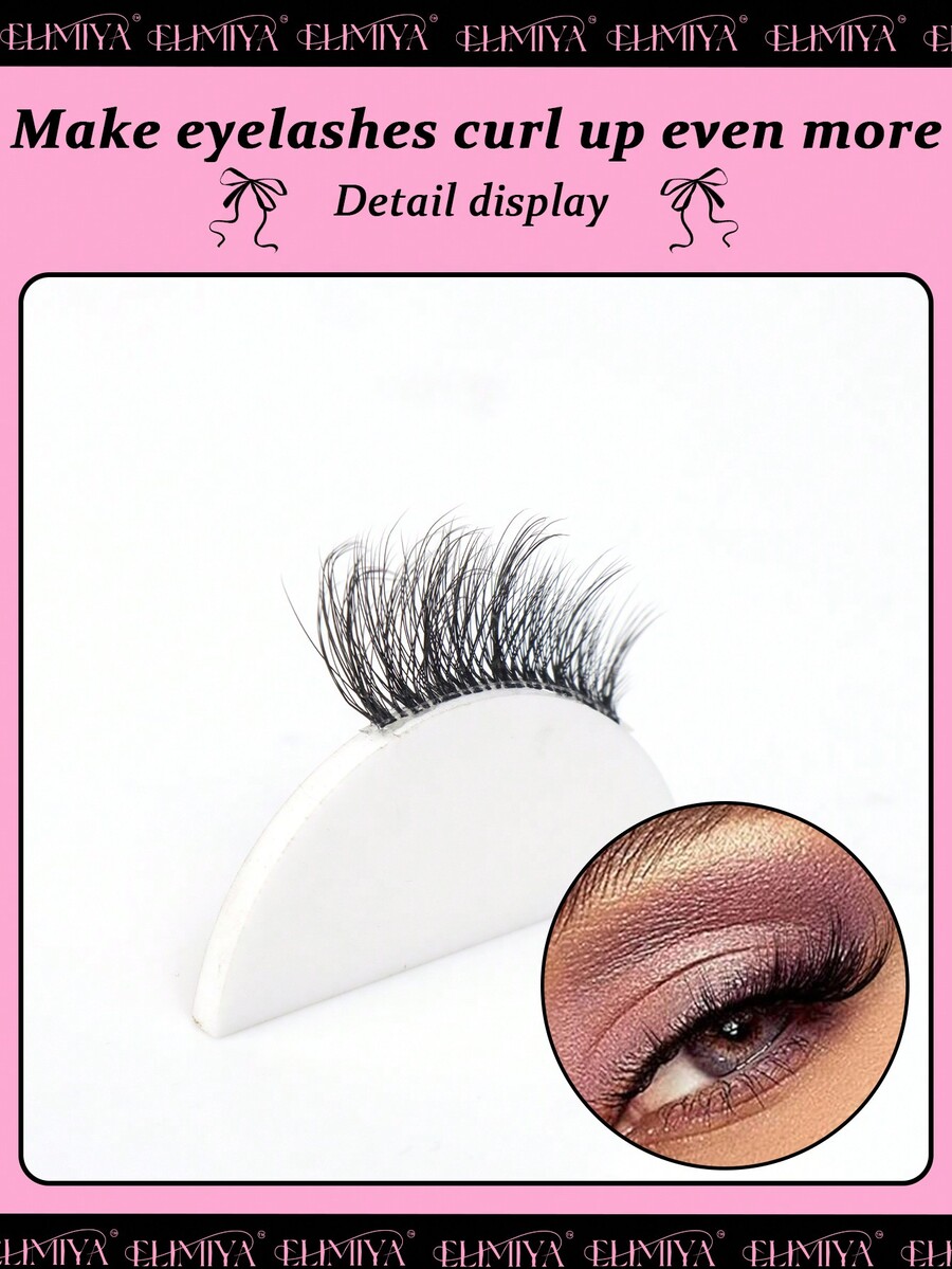 10 Pairs Natural Half Eyelashes,Cat Eye Transparent Stem Wispy Manga