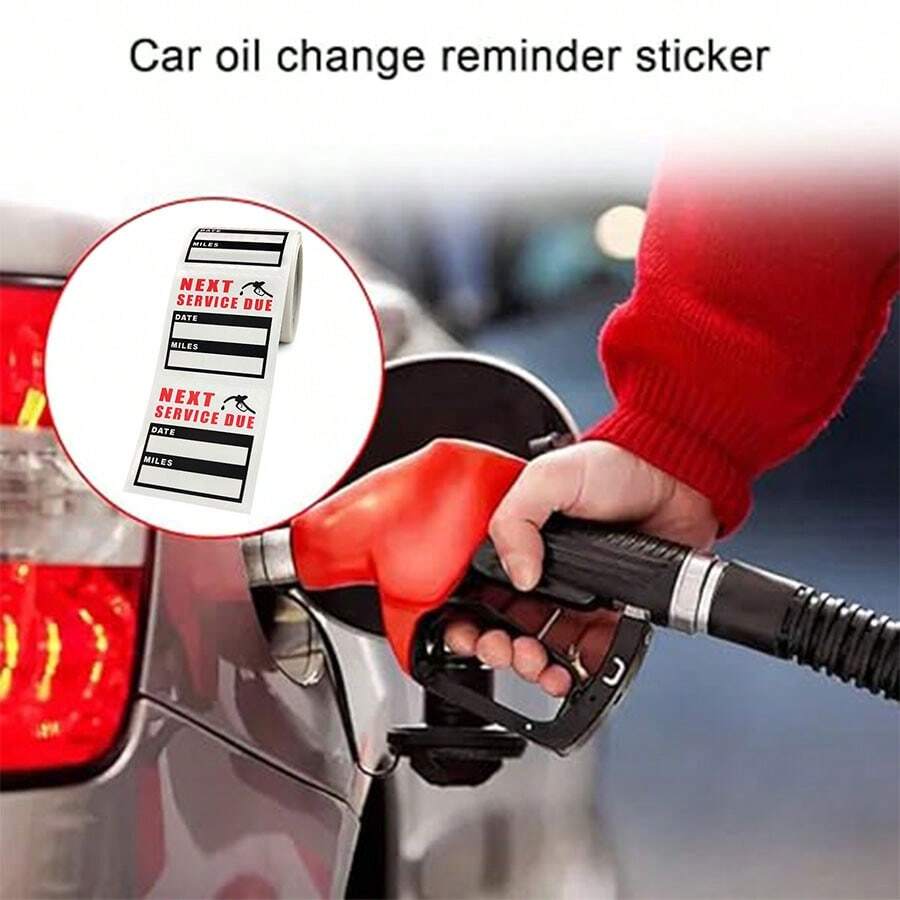 120PCS Oil Change Stickers Service Due Static Cling Sticker,2 X 2