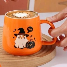 1 chiếc cốc gốm sứ sáng tạo mới 400ml/13oz, cốc cà phê hình quả bí ngô phù thủy/phù thủy dễ thương, cốc trà, quà tặng cho bạn trai, bạn gái, bạn bè, gia đình, thích hợp cho văn phòng, nhà riêng, phòng khách, phòng ăn, phòng ngủ, dã ngoại - Nhiều màu - Xem 5