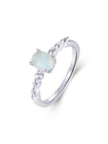 1 件 925 纯银天然澳大利亚珍珠蛋形鸡尾酒戒指，适合订婚、婚礼、生日礼物、派对、度假、奢华、现代、优雅 - 白色 - 查看 16