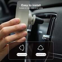 1 pieza Ventilador de salida de aire del coche con ajuste USB, ventilador turbo de 7 aspas de gran potencia con luz atmosférica de color degradado, bajo nivel de ruido y función múltiple, mini ventilador de refrigeración interior para el automóvil