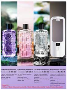 Household Automatic Aromatherapy Machine Hotel Timed Spray Aromatherapy Machine Wall-Mounted Toilet Deodorant Air Freshener Small Office Desktop Aromatherapy Machine Bedroom Silent Aromatherapy Essential Oil Diffuser Aromatherapy Essential Oil Fragrance Machine Rechargeable 5 Working Modes Adjustable 6 Kinds Of Aromatherapy Essential Oils Can Be Selected White With Seven-Color Atmosphere Lights