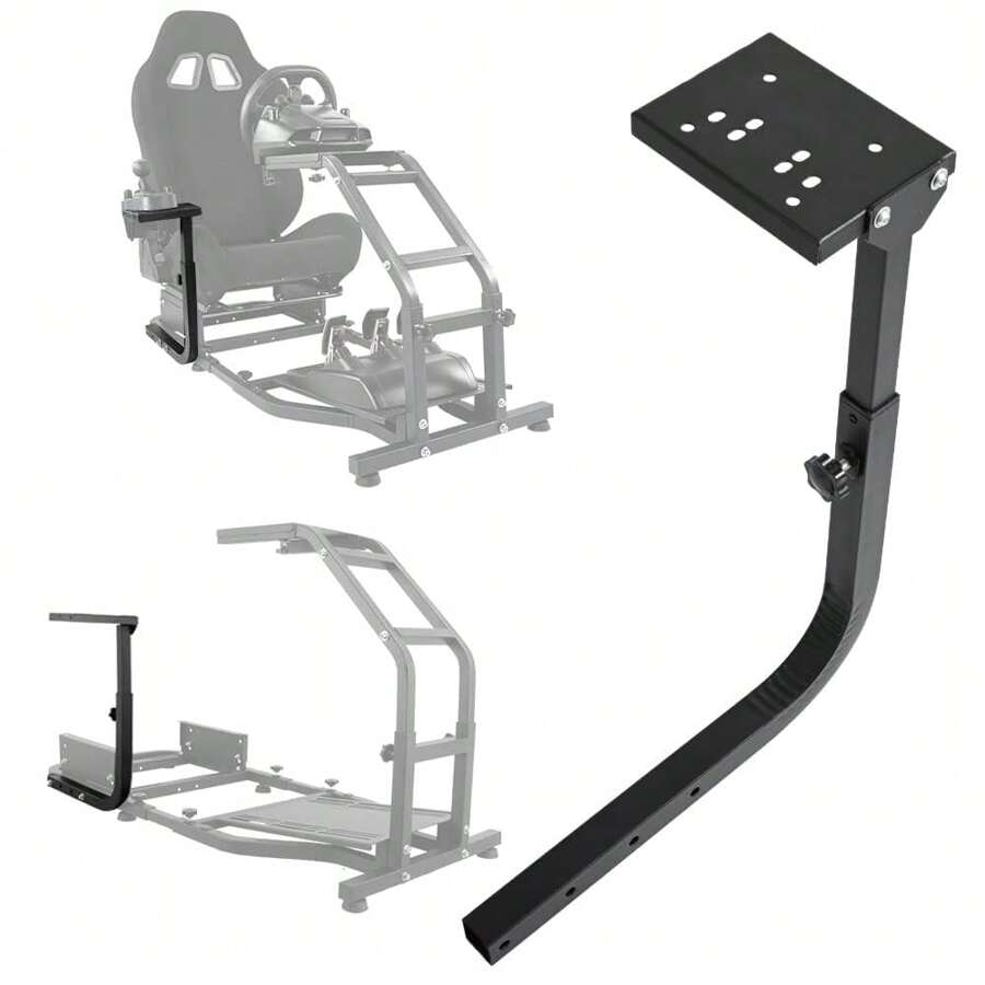 Minneer Racing Sim Cockpit Shifter Stand Accessories Fit For G25 G27 G29 G920 G923,For Our Steering Wheel Mount NO Handbrake Shifter - Black - View 1