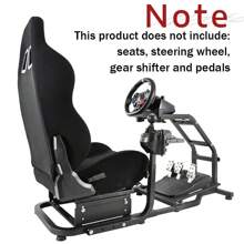 Minneer Racing Sim Cockpit Shifter Stand Accessories Fit For G25 G27 G29 G920 G923,For Our Steering Wheel Mount NO Handbrake Shifter - Black - View 4