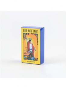 78 Cartas del Tarot de los Caballeros con Instrucciones en Español - Azul - Ver 6