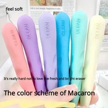 1/3 cục tẩy Macaron nhiều màu, cục tẩy xóa lỗ, cục tẩy sạch không có vụn, bộ màu kẹo, cục tẩy Macaron sáng tạo, quà tặng trở lại trường, quà tặng ngày lễ - Nhiều màu - Xem 4