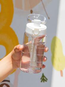 1pc Portable Water Bottle, Minimalist Sports Bottle, Reusable Water Bottle Suitable For Home, School, Outdoor, Camping And Other Occasions - Multicolor - View 15