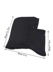 1 件儿童冬季帽子拉法帽滑雪面罩适合男孩女孩防风可调节寒冷天气面罩颈部保暖器 - 搖粒絨套頭帽 - 查看 5