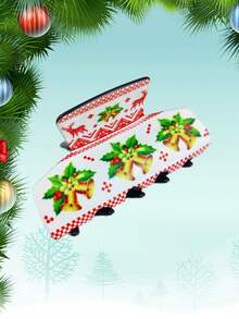 1 kẹp tóc hình ông già Noel, cây thông, nai sừng tấm, chuông, bông tuyết, làm quà tặng Giáng sinh - in giáng sinh - Xem 18