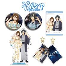 5 件/套 堀山和宫村君 亚克力动漫立式钥匙扣、双面徽章、半透明卡片 - 彩色 - 查看 3