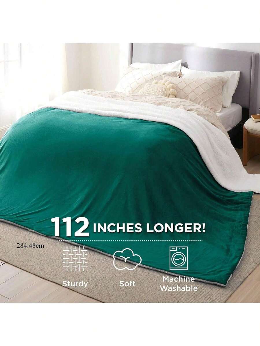 Sherpa Fleece Cal King Blankets For Bed Thick And Warm Oversized