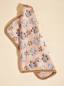 Soft Fluffy Cat/Dog Lover Gift And Dog/Cat Mom Love Pet Towel With Paw Print Design