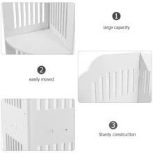 Mensola a 3 ripiani per angolo da bagno, caddy per doccia, portaoggetti, scaffale, unità organizzativa, colore bianco, per casa e bagno, accessorio bagno estivo