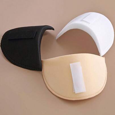 1 Pair Of Shoulder Pads, Outerwear, Anti Slip Shoulder Clothing, Sponge Shoulder Lining, Thickened Inserts, Detachable, Seam Free Shoulder Pads For Women