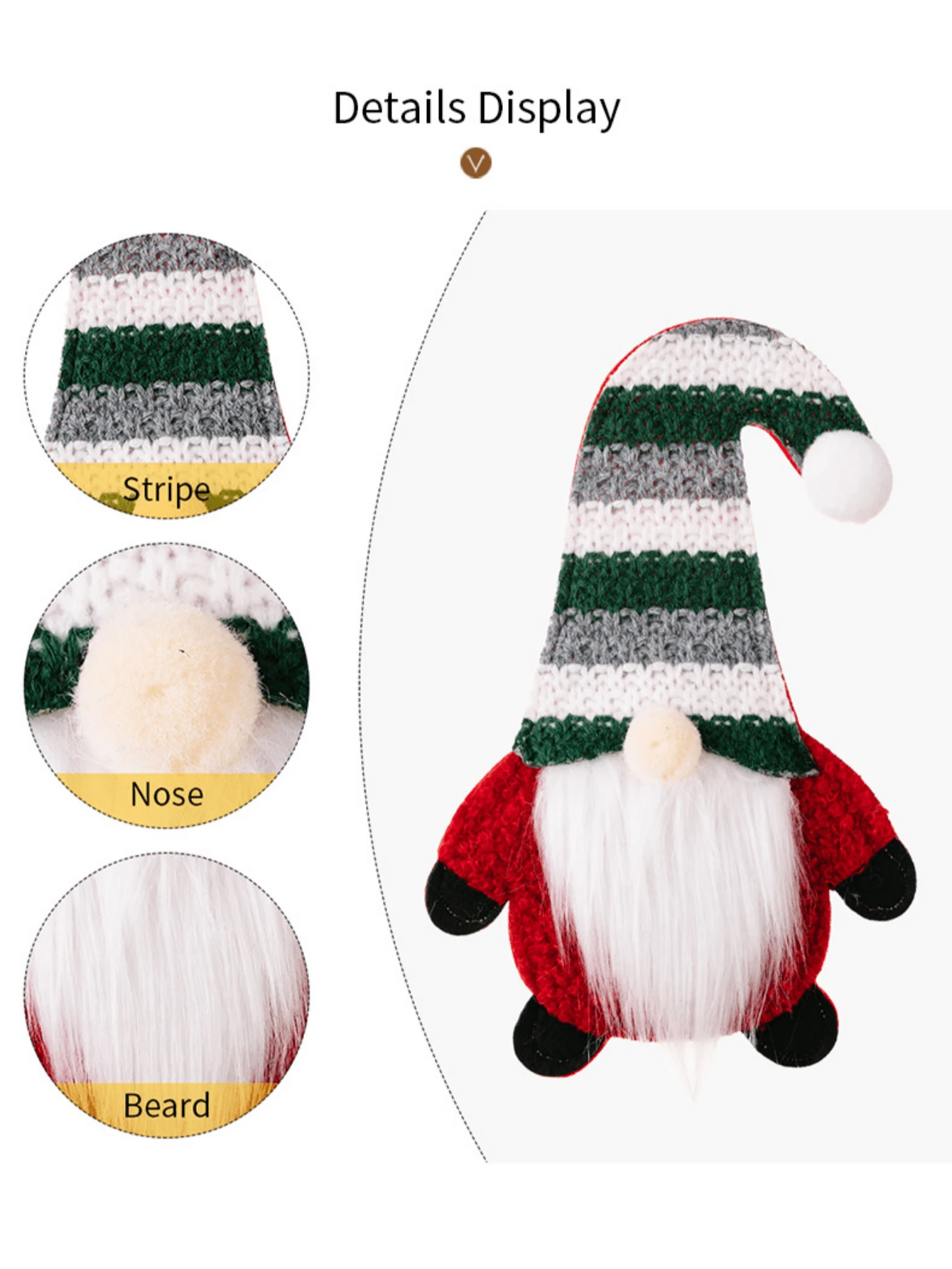 1pc Christmas Decorations Faceless Doll Christmas Knife And Fork Set