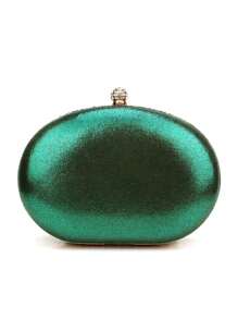 Dedoo 新款椭圆形晚宴包，包身镶嵌闪耀水钻，呈类似向日葵的图案分布，搭配金色链条。可手拿、单肩或斜挎，轻奢风格，适合搭配派对、婚礼等正式晚宴场合的正式晚礼服。