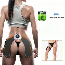 USB Rechargeable Wireless EMS Muscle Stimulator ABS Abdominal Muscle Trainer Toner BodyHip Trainer   Unisex