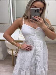 Valentina Dress - 白色 - 查看 4