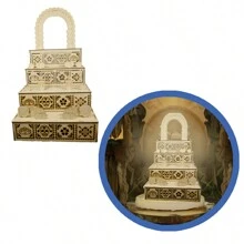 Altar Ofrenda Grande 128 Cm De Alto Mdf De 3 Mm - Beis - Ver 1