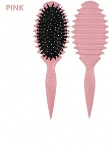 卷发定型刷，卷发刷，2024 款带鳄鱼夹的新款发型刷，卷发定型边缘提升造型刷，适用于卷发湿发梳理，塑造和定型卷发，适合男女，由 Candybrush 设计