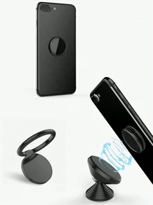 1 giá đỡ hình nhẫn xoay 360° đa năng - Giá đỡ hình nhẫn kim loại cho máy tính để bàn và điện thoại di động - Nhiều màu - Xem 3
