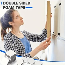 100/50/30/10pcs Double-Sided Foam Adhesive Pads, Home Adhesive Pads, Strong Foam Double-Sided Tape, Round/Square Sponge Glue For Decorations Back To School