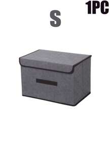 2pcs/Set 1pc Foldable Fabric Storage Box, For Organizing Bras, Socks, Underwear, Clothes & Pants, With Cover, Dustproof & Space-Saving, Non-Woven Cloth Storage Box, Can Be Folded And Combined With Multifunctional Storage Basket Clothing Storage Box Closet StorageStorage ContainersLarge Capacity Organization And Storage Organizer Storage Containers Storage Bins For Bedroom Dorm Home For Blankets Beddings Comforter Pillow Toys - Multicolor - View 14