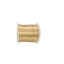 50m/Rolle 0,4mm nicht verblassender, nicht oxidierender, farberhaltender Eisendraht für DIY Armbänder, Halsketten, Schmuckherstellung und Basteln (Gold, Silber, Roségold, KC Gold, Waffengrau, Schwarz, Antikbronze)