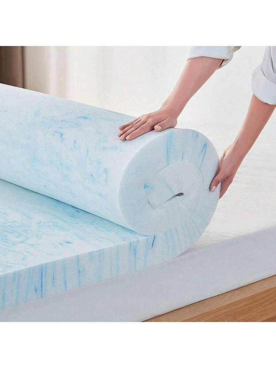 3 Inch Mattress Topper Twin, Cooling Gel Infused Swirl Memory Foam