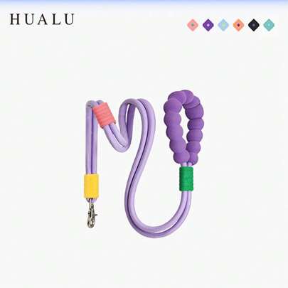 2-Tone Cloud Pattern Dog Leash, Beautiful Colors, High Quality Women's Dog Leash With Soft Grip Handle - Durable, Suitable For Training, Walking And Outdoor Recreation - Perfect For Camping And Backyard Play With Pets Of All Sizes, Long Dog Training Leash, Nylon Reflective Leash, Dual Leash, Fit For Small/Medium/Large Dogs