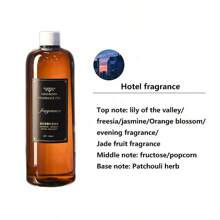 1 pieza/500ML/ Suplemento de aromaterapia de hotel/ Fragancia floral/ Adecuado para desodorizar en salas de estar, habitaciones, hoteles y espacios de oficina