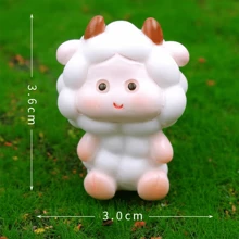 1 件 12 生肖动物摆件 - 树脂鼠、牛、虎、兔、龙、蛇、马、羊、猴、鸡、狗、猪摆件，适用于花园和家居装饰