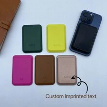 حامل بطاقة إدمصاص مغناطيسي قطعة واحدة ، متوافق مع iPhone 14/15/16 ، هدية لرجل العريس أو عروس الفتاة ، هدية عيد الميلاد ، هدية عيد الحب ، هدية عيد الأب ، هدية عيد الأم