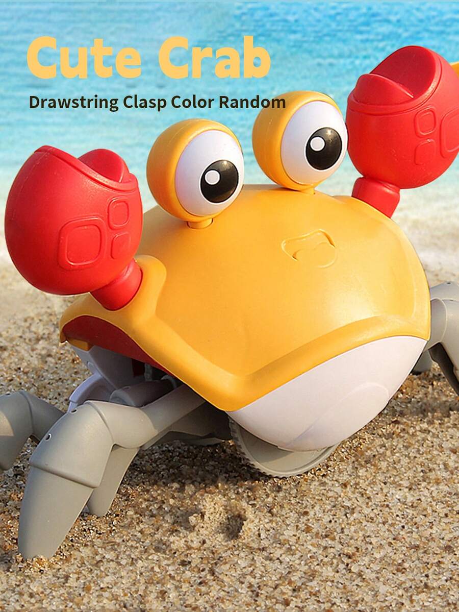 1 đồ chơi cua lưỡng cư dễ thương, đồ chơi cua bò chân thực, đồ chơi lên dây cót cho trẻ em, quà tặng thích hợp cho bé trai và bé gái (Màu ngẫu nhiên cho dây và khóa) - Nhiều màu - Xem 1