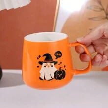 1 chiếc cốc gốm sứ sáng tạo mới 400ml/13oz, cốc cà phê hình quả bí ngô phù thủy/phù thủy dễ thương, cốc trà, quà tặng cho bạn trai, bạn gái, bạn bè, gia đình, thích hợp cho văn phòng, nhà riêng, phòng khách, phòng ăn, phòng ngủ, dã ngoại - Nhiều màu - Xem 3