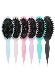 卷发定型刷，卷发刷，2024 款带鳄鱼夹的新款发型刷，卷发定型边缘提升造型刷，适用于卷发湿发梳理，塑造和定型卷发，适合男女，由 Candybrush 设计