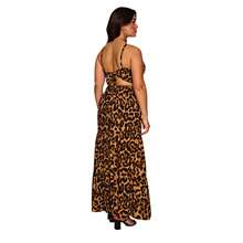 LONG SKIRT AND PRINTED TOP SET SUMMER - 鏽棕色 - 查看 5