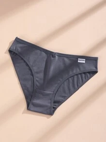 10 PCS Women's Cotton Panties V Waist Solid Color Briefs Comfortable And Breathable Sports Underwear - Multicolor - View 6