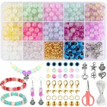 413/712 件玻璃粘土珠和吊坠，各种元素配件，适合 DIY 手工手链和珠宝制作，送给朋友、情侣、派对礼物 - 玻璃珠 - 查看 15