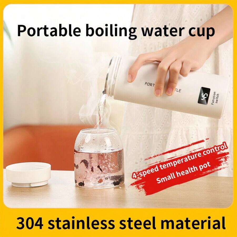 500ML Fully Intelligent Electric Mug, Travel & Camping Portable Mini