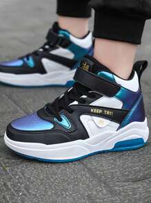 Teens Mid-Top White Shoes Leather Sneakers, Classic Low-Top Casual Lace-Up Trainers, Simple & Fashionable Korean Style, Suitable For Spring And Autumn